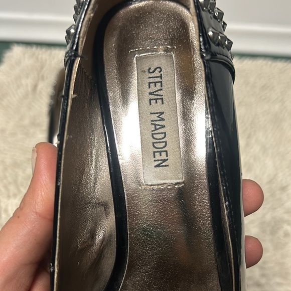 Steve Madden Black Spiked Heels - Picture 6 of 6